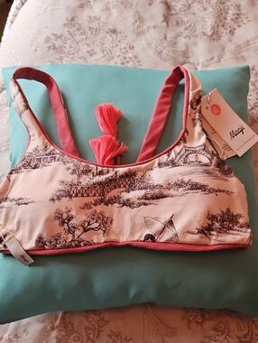 Maaji Swim Top Bralette Coral Reversible